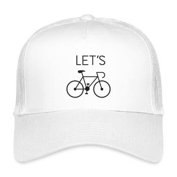 Let's Cycling - Kinder Trucker-Cap - Weiß - Vorne