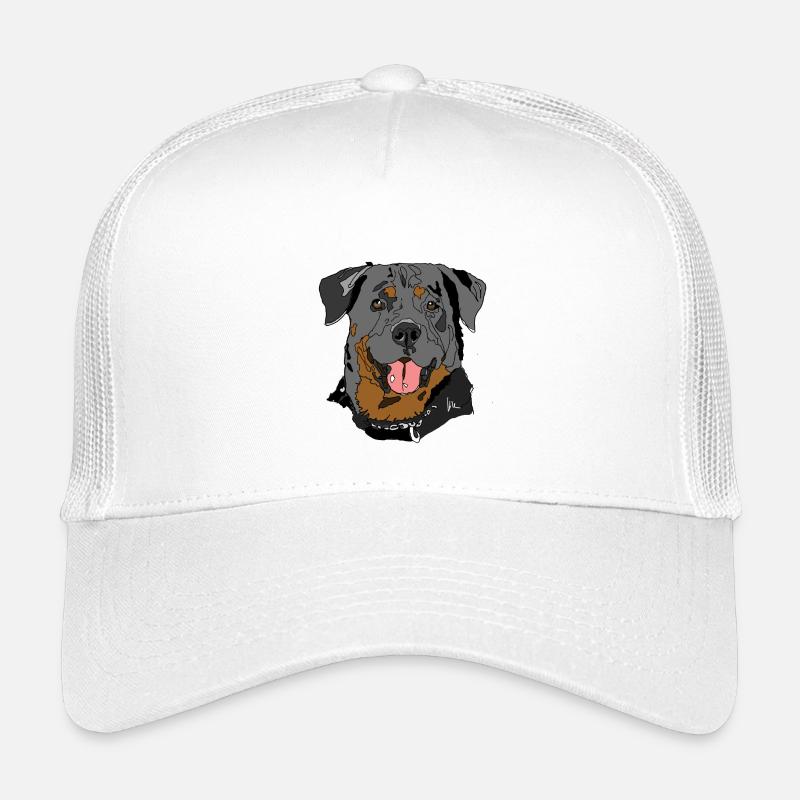 Rottweiler - Kinder Trucker-Cap - Weiß