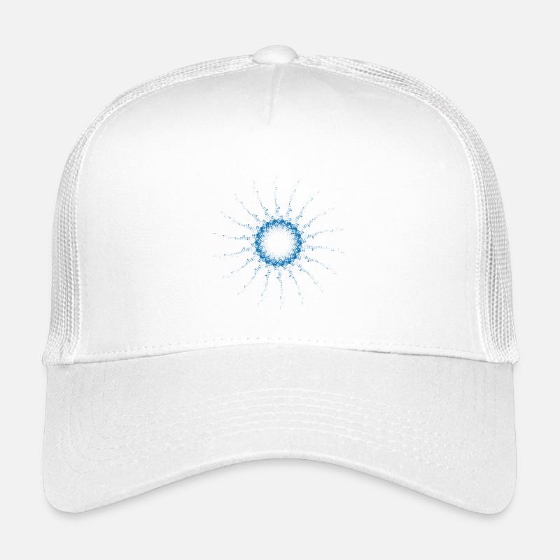 dotted shape rotated wind turbine blue Kids’ Trucker Cap