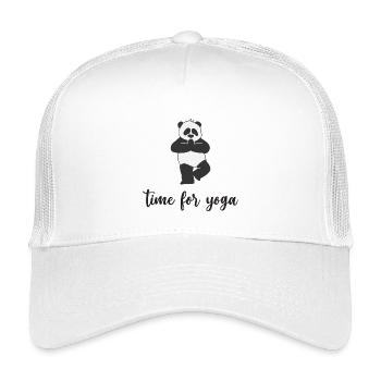 Zeit für Yoga - Kinder Trucker-Cap - Weiß - Vorne