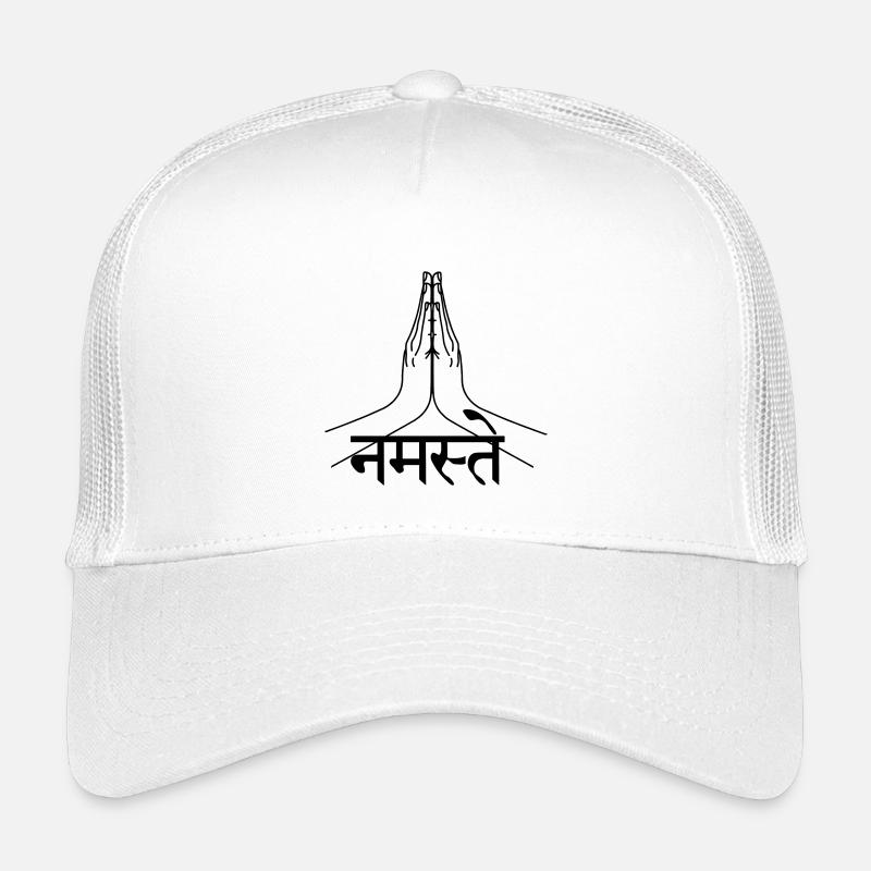 Namaste Sanskrit written hands Kids’ Trucker Cap