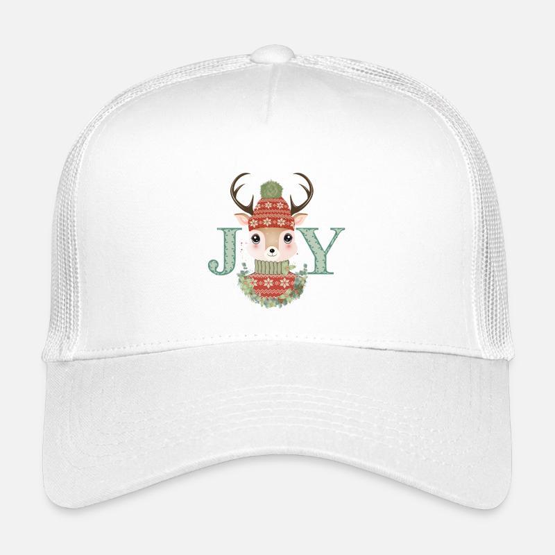 cerf mignon avec pull et bonnet pompon Joy Casquette trucker enfant