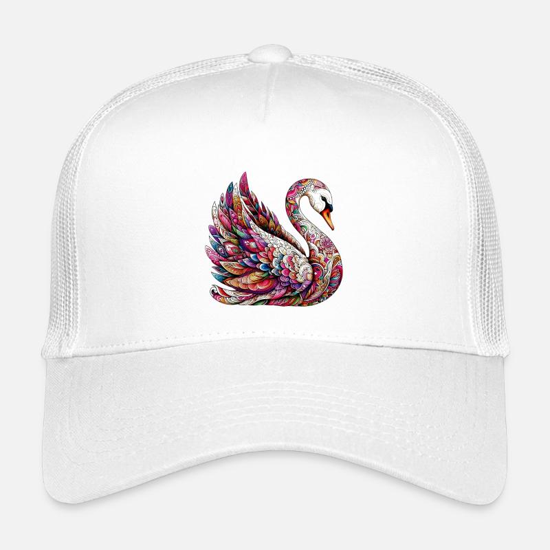 Cygne décoré de Mandalas Casquette trucker enfant