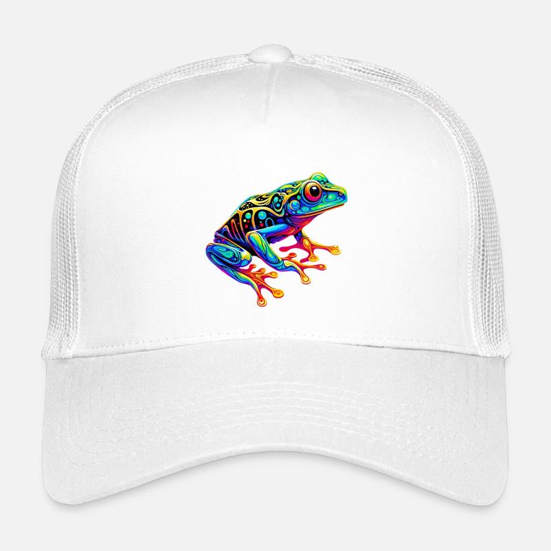 Frosch - Kinder Trucker-Cap - Weiß