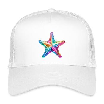 Seestern - Kinder Trucker-Cap - Weiß - Vorne