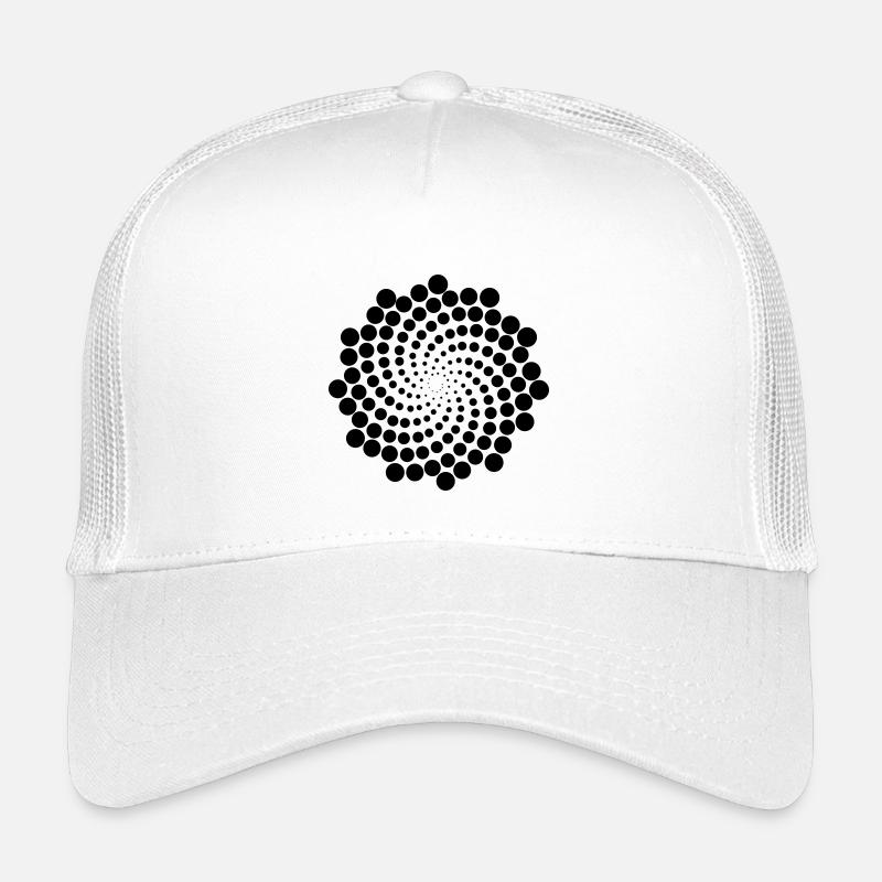 Wirbel Punkt Spirale - Kinder Trucker-Cap - Weiß