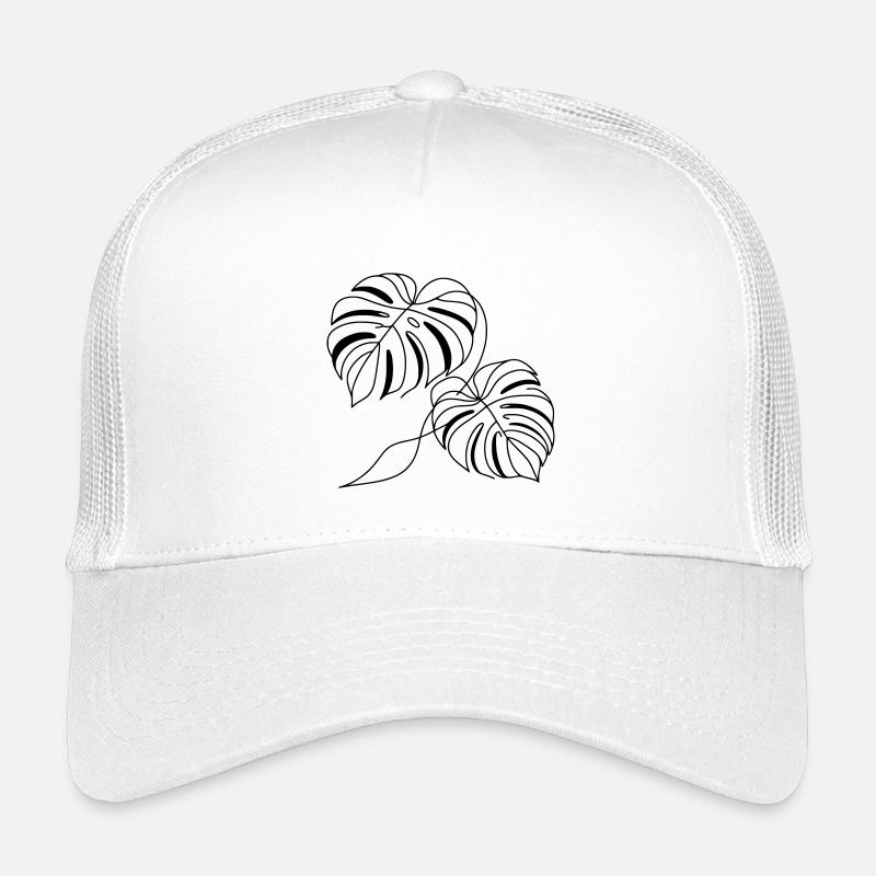 Monstera - Casquette trucker enfant - blanc