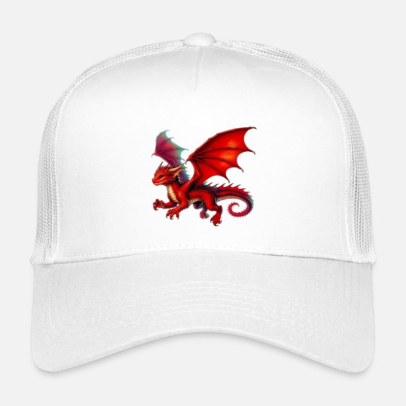 Drache - Kinder Trucker-Cap - Weiß