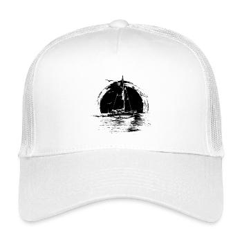 Dessin de voile - Casquette trucker enfant - blanc - Devant