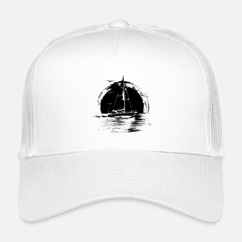 Sailing Drawing Kids’ Trucker Cap