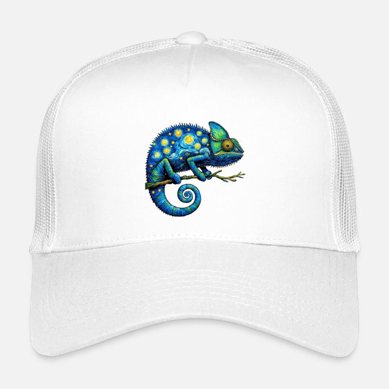 Chamäleon - Kinder Trucker-Cap - Weiß