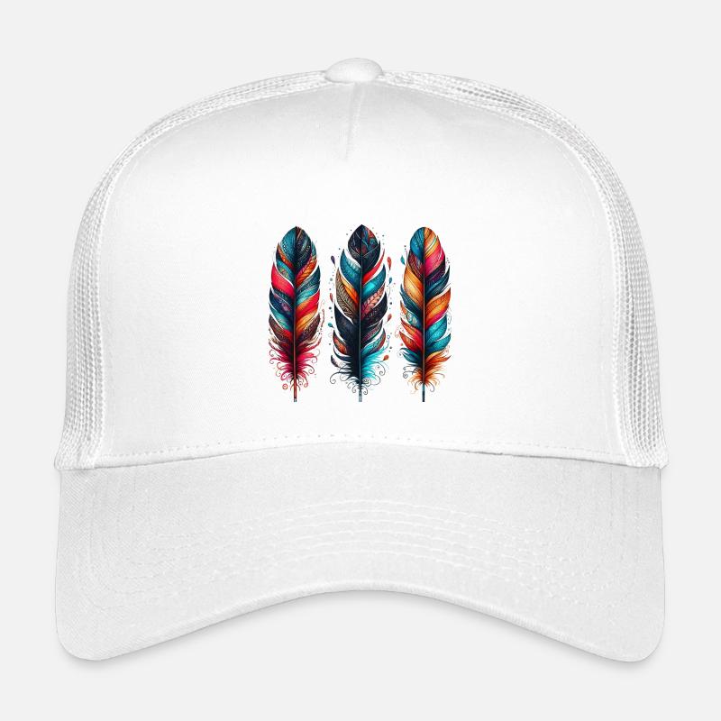 Feder - Kinder Trucker-Cap - Weiß