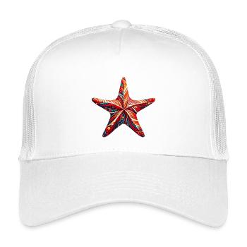 Seestern - Kinder Trucker-Cap - Weiß - Vorne