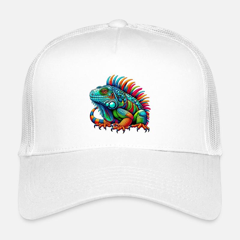 Leguan - Kinder Trucker-Cap - Weiß