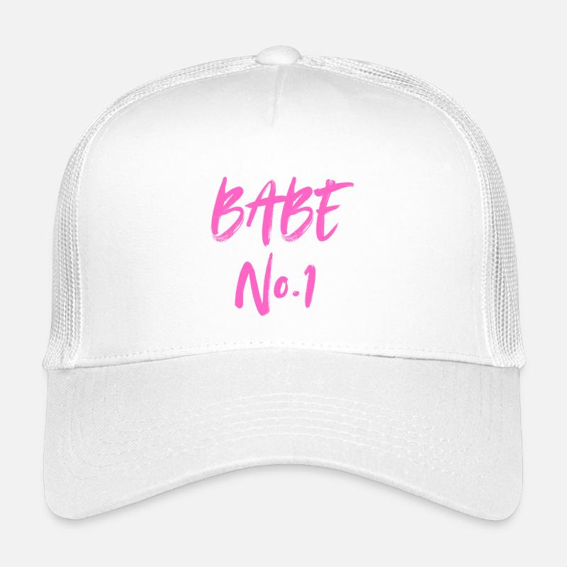 BABE No. 1 - Kids’ Trucker Cap - white