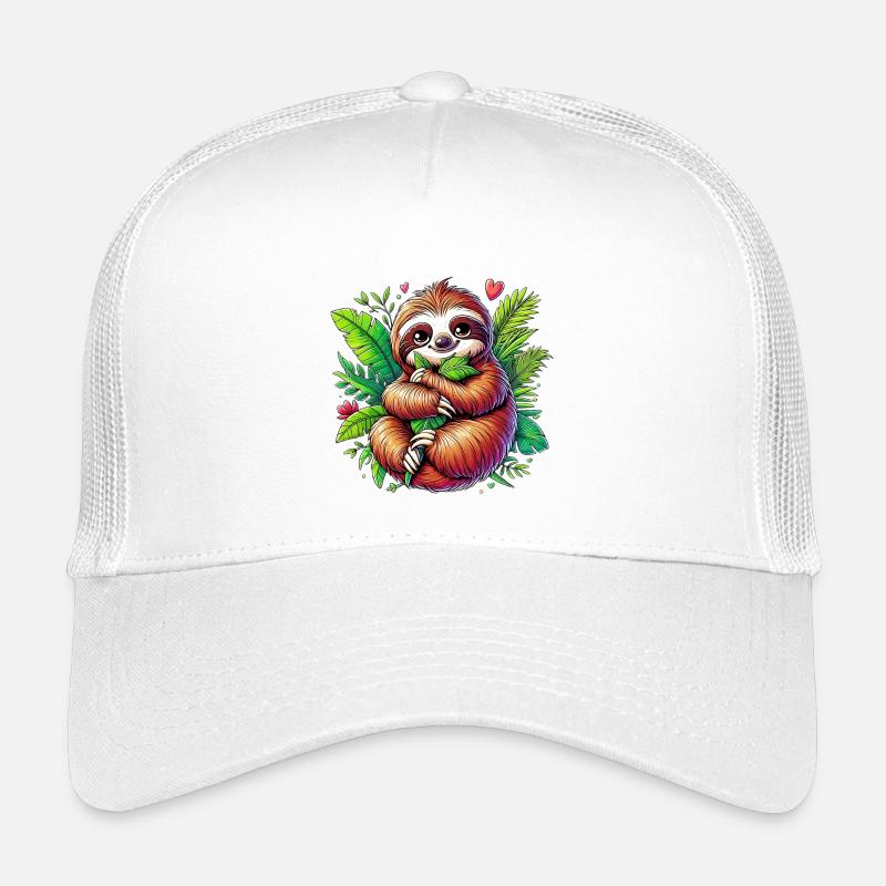 Sloth - Kids’ Trucker Cap - white