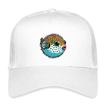 Kugelfisch - Kinder Trucker-Cap - Weiß - Vorne