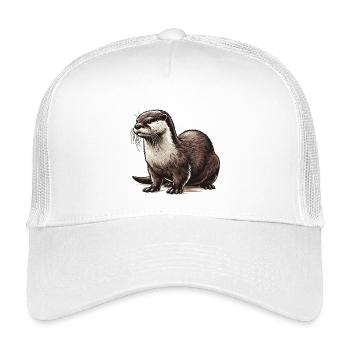 Otter - Kinder Trucker-Cap - Weiß - Vorne