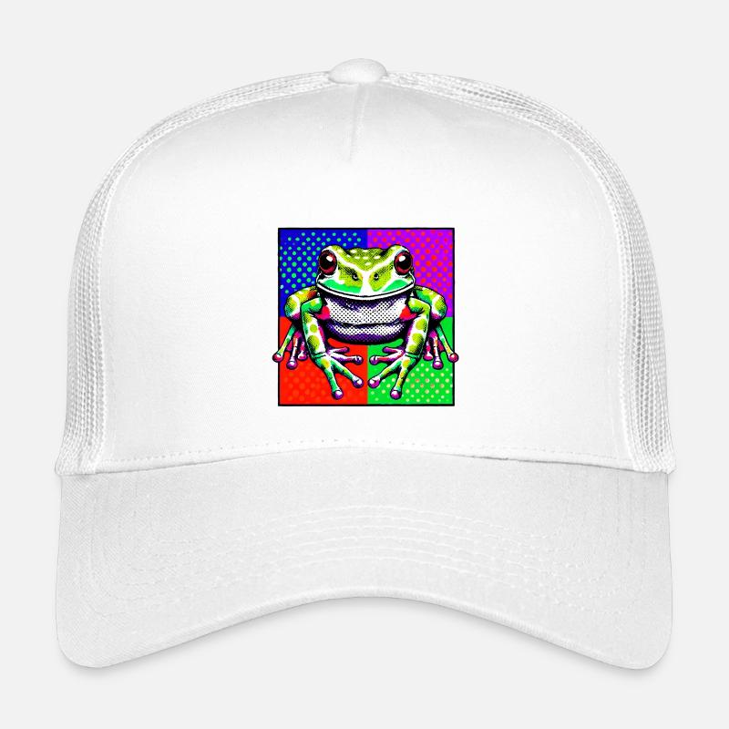 Frosch - Kinder Trucker-Cap - Weiß