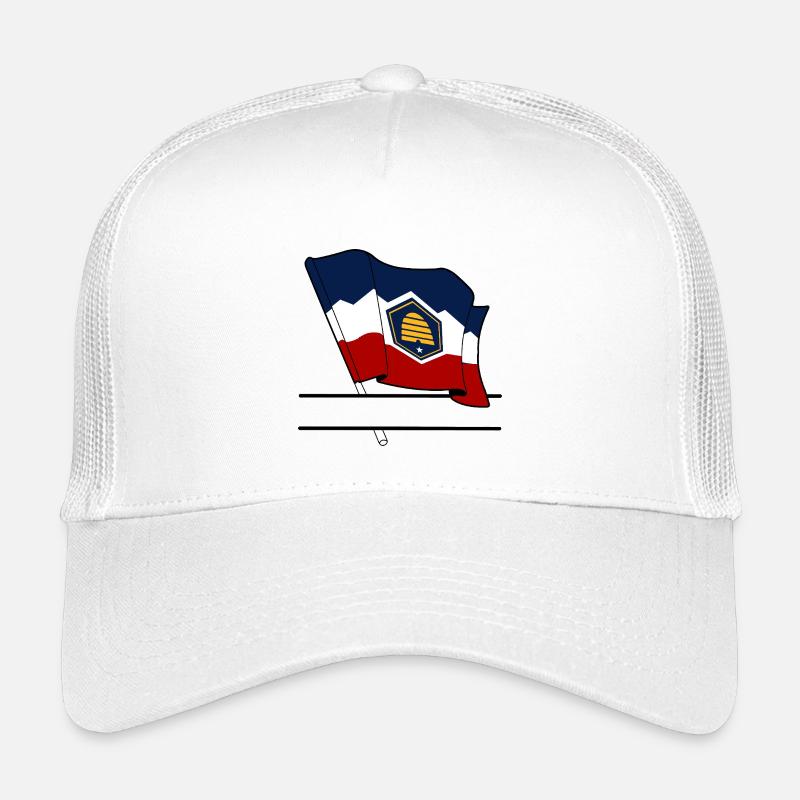 Flagge Utah Textbanner Kinder Trucker-Cap