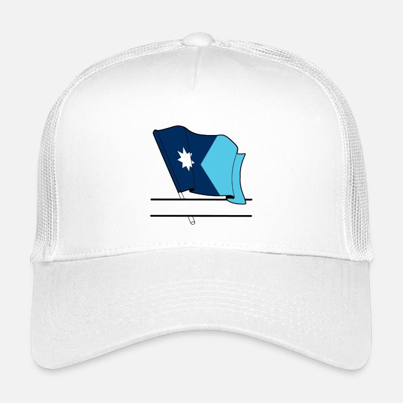 Flag Minnesota text banner Kids’ Trucker Cap