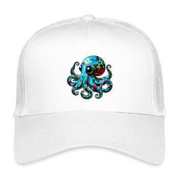 Octopus - Kids’ Trucker Cap - white - Front