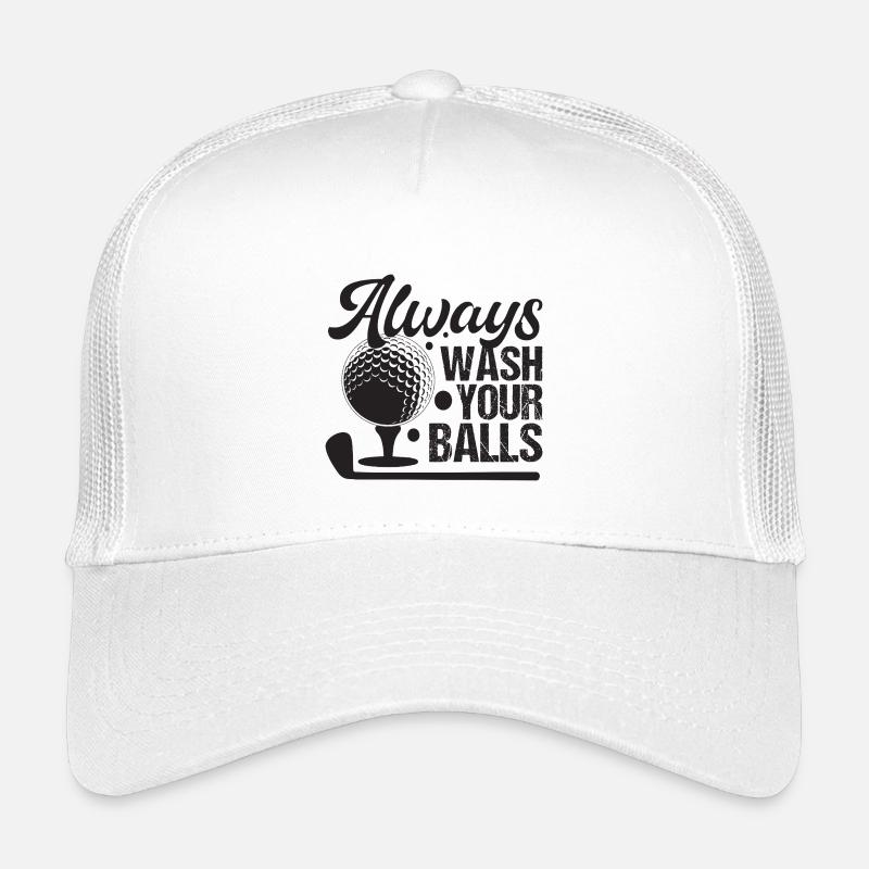 Golf - Waschen Sie immer Ihre Bälle Kinder Trucker-Cap