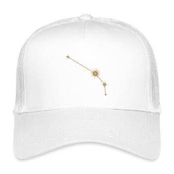 Stern Konstellation Widder Sternzeichen Sternzeichen Golden - Kinder Trucker-Cap - Weiß - Vorne