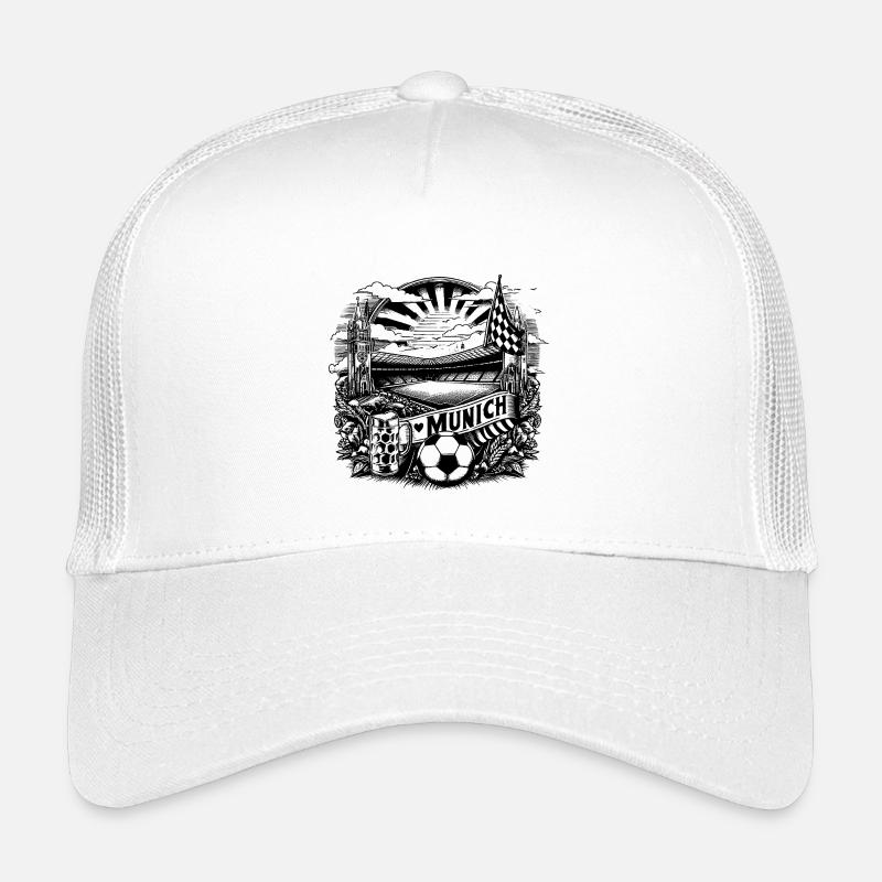 Munich Design avec drapeau et Fussball Casquette trucker enfant