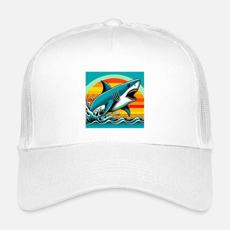 Hai - Kinder Trucker-Cap - Weiß