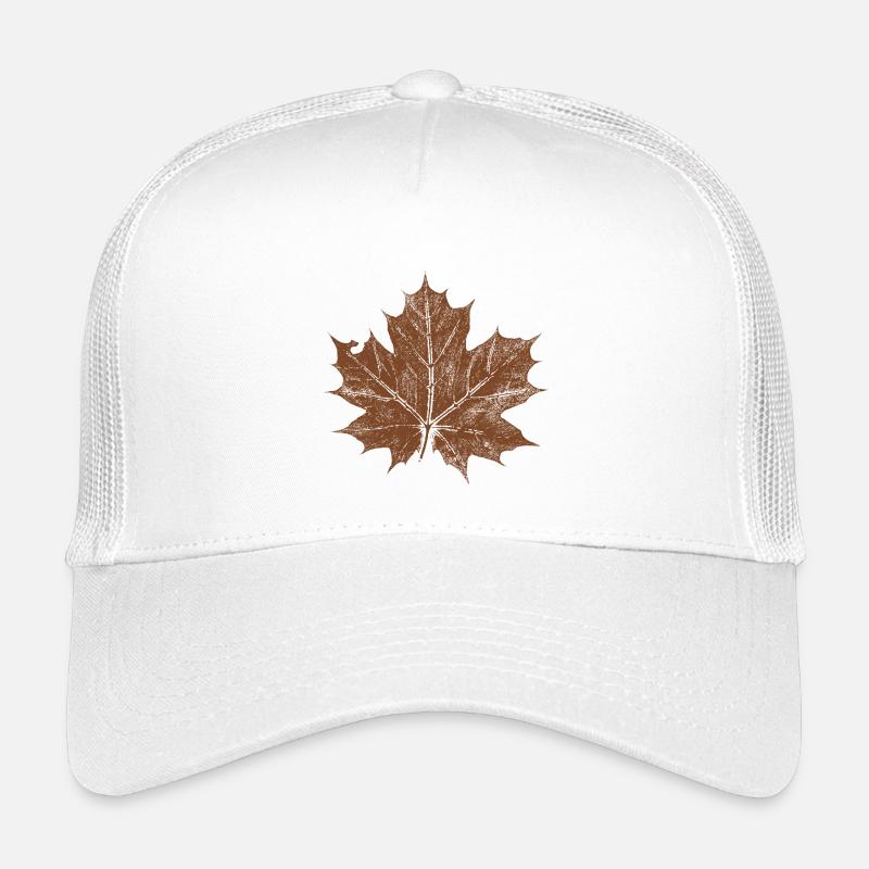 Ahornblatt  - Kinder Trucker-Cap - Weiß