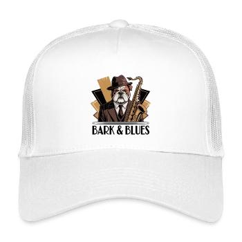 Bark et Blues - Casquette trucker enfant - blanc - Devant