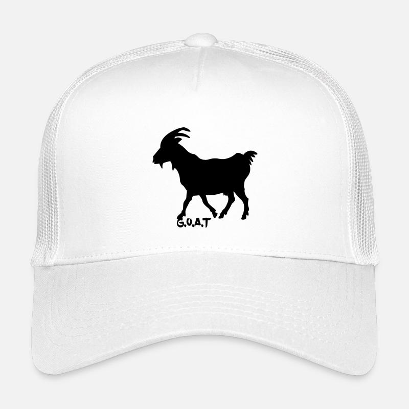 G.O.A.T. schwarz - Kinder Trucker-Cap - Weiß