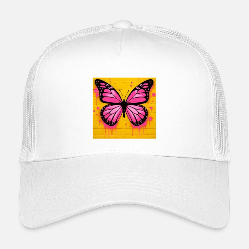 Schmetterling - Kinder Trucker-Cap - Weiß