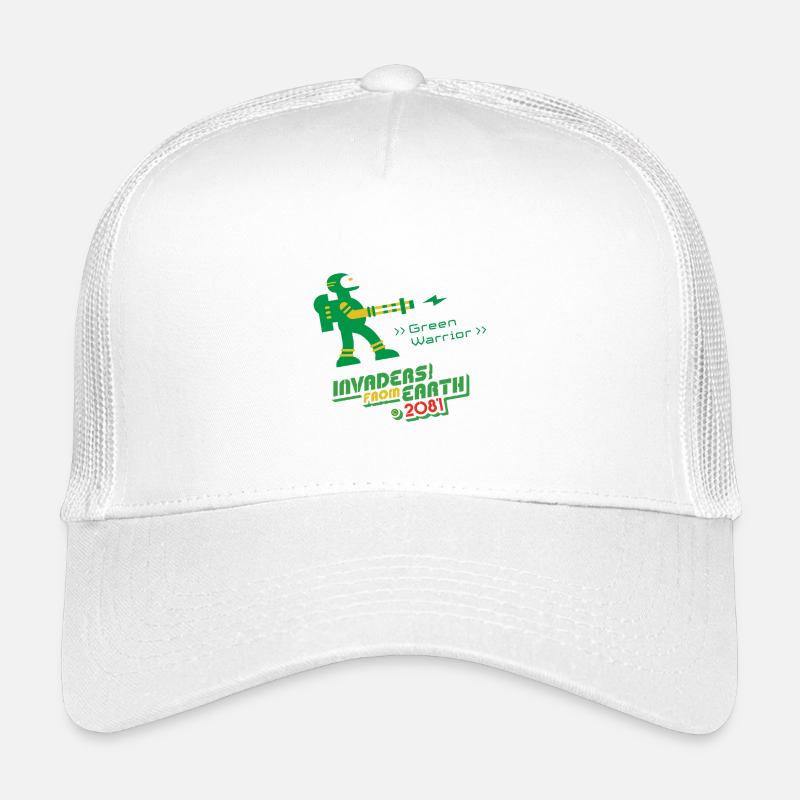 Invaders From Earth 2081 GREEN WARRIOR Kids’ Trucker Cap