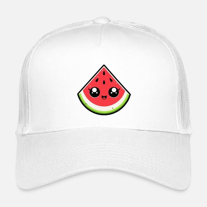 Pastèque kawaii sourire éclatant Casquette trucker enfant