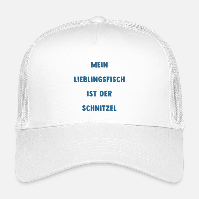 Mein Lieblingsfisch ist der Schnitzel - Kinder Trucker-Cap - Weiß