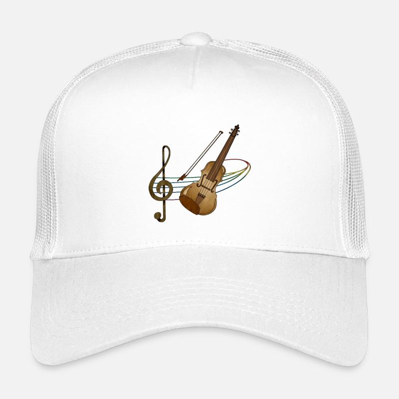 Geige - Kinder Trucker-Cap - Weiß