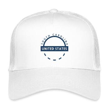 Emblem der Vereinigten Staaten von South Carolina - Kinder Trucker-Cap - Weiß - Vorne