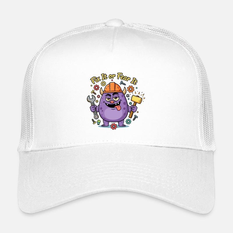 Fix It oder Fear It Bau Monster Kinder Trucker-Cap