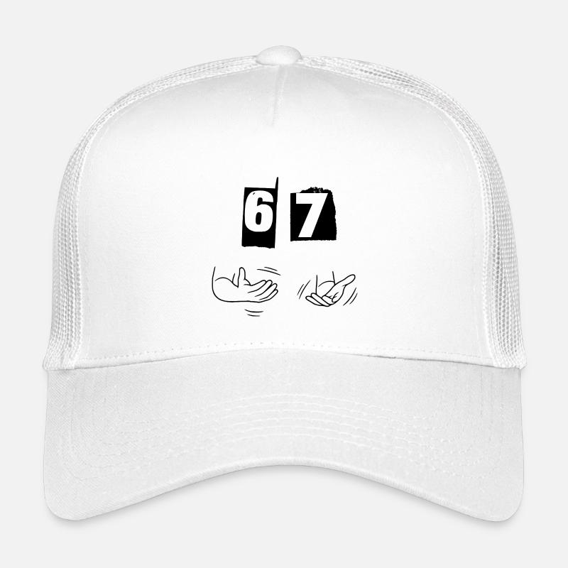 Six Seven, 67 - Kinder Trucker-Cap - Weiß