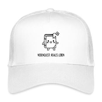 Quête secondaire : la vraie vie | Drôle de dicton de joueur - Casquette trucker enfant - blanc - Devant