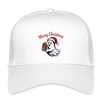 Weihnachtsgeist mit Geschenken - Kinder Trucker-Cap - Weiß - Vorne