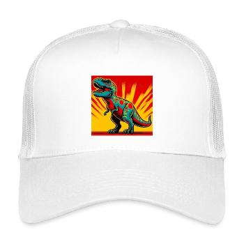 dinosaure - Casquette trucker enfant - blanc - Devant