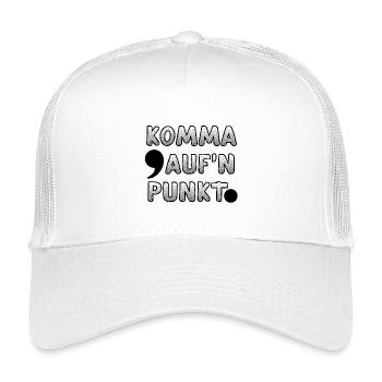 Lustiges Wortspiel für Grammatik/ Sprachliebhaber - Kinder Trucker-Cap - Weiß - Vorne
