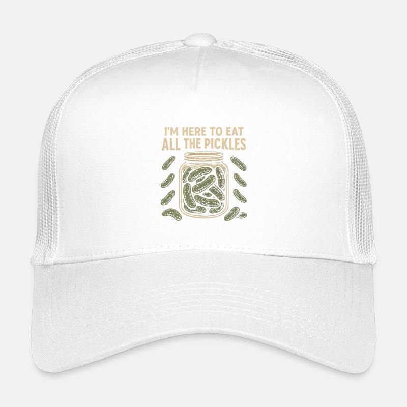 Je suis ici pour manger tous les concombres. Drôle de gur Casquette trucker enfant