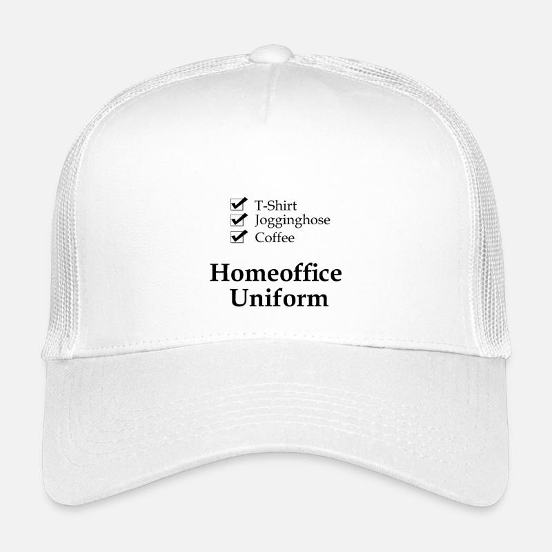 Checkliste_Homeoffice_Uniform_S - Kinder Trucker-Cap - Weiß