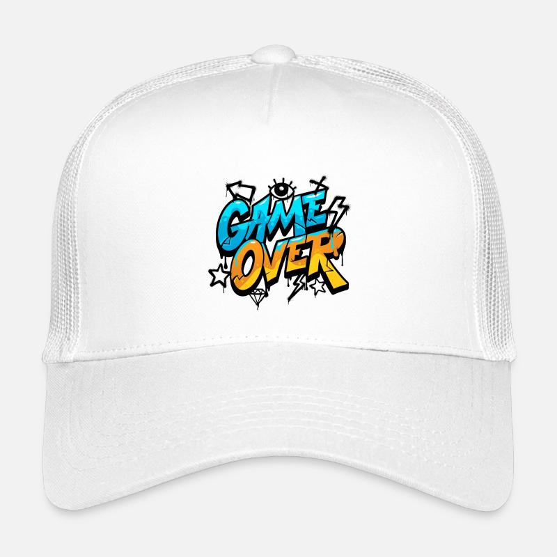 Spiel vorbei Neon Splash - Kinder Trucker-Cap - Weiß