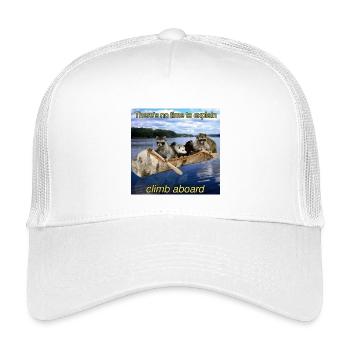 Raccoon River Rescue Boat - Kids’ Trucker Cap - white - Front