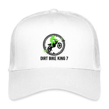 7e anniversaire de Dirt Bike King - Casquette trucker enfant - blanc - Devant